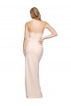 Strapless Long Stretch Crepe Nude Sleeveless Formal Evening Gown / Prom Dress / Bridesmaid Dress Victoria