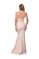 Sweetheart Long Stretch Crepe & Tulle Nude Sleeveless Formal Evening Gown / Prom Dress / Bridesmaid Dress Victoria