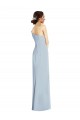 Off the Shoulder Long Stretch Crepe Light Sky Blue Sleeveless Formal Evening Gown / Prom Dress / Bridesmaid Dress Victoria