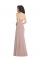 Strapless Long Stretch Crepe Dusty Pink Sleeveless Formal Dress / Bridesmaid Dress Victoria