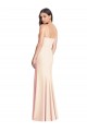 Sweetheart Long Stretch Crepe Nude Sleeveless Semi Formal Evening Dress / Prom Dress / Bridesmaid Dress Victoria