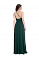 One Shoulder Long Stretch Crepe Midnight Green Sleeveless Formal Evening Gown / Prom Dress / Bridesmaid Dress Victoria