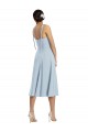 Sweetheart Midi Length Stretch Crepe Light Sky Blue Sleeveless Evening Gown / Prom Dress / Bridesmaid Dress Victoria