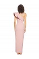 One Shoulder Long Stretch Crepe Mauve Sheath Sleeveless Formal Evening Gown / Prom Dress / Bridesmaid Dress Victoria