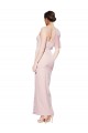 Sweetheart Long Stretch Crepe Pink Sheath Sleeveless Formal Evening Gown / Prom Dress / Bridesmaid Dress Victoria