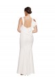 Square Neck Long Stretch Crepe Ivory Sleeveless Formal Evening Gown / Prom Dress / Bridesmaid Dress Victoria