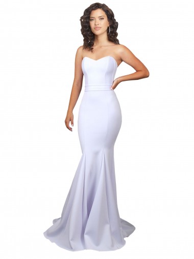 High Neck Long Stretch Crepe White Sleeveless Beach Wedding Dresses Victoria