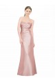 Strapless Long Stretch Satin Sleeveless Formal Evening Gown / Prom Dress / Bridesmaid Dress Victoria