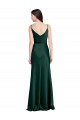 Cowl Neck Long Stretch Satin Hunter Sleeveless Black Tie Evening Gown / Prom Dress / Bridesmaid Dress Victoria