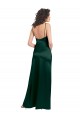Scoop Neck Long Stretch Satin Hunter Sleeveless Formal Evening Gown / Prom Dress / Bridesmaid Dress Victoria