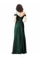 Spaghetti Straps Long Stretch Satin Hunter Sleeveless Formal Evening Gown / Prom Dress / Bridesmaid Dress Victoria