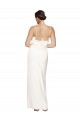 High Neck Long Stretch Satin Ivory Sleeveless Formal Evening Gown / Prom Dress / Bridesmaid Dress Victoria