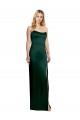 Strapless Long Stretch Satin Hunter Sleeveless Formal Evening Gown / Prom Dress / Bridesmaid Dress Victoria