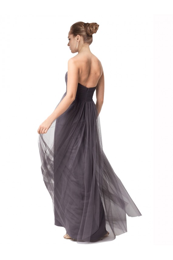 Sweetheart Long Tulle Vintage Rose Cap Sleeves Bridesmaid Dress Victoria