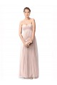 Sweetheart Long Tulle Vintage Rose Cap Sleeves Bridesmaid Dress Victoria