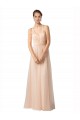 Sweetheart Long Tulle Nude Sleeveless Bridesmaid Dress / Evening Dress Victoria