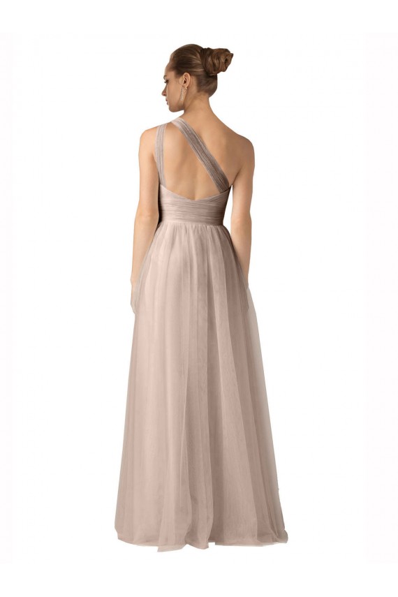 Sweetheart Long Tulle Nude Sleeveless Formal Dress / Bridesmaid Dress Victoria