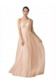 Sweetheart Long Tulle Nude Sleeveless Formal Dress / Bridesmaid Dress Victoria