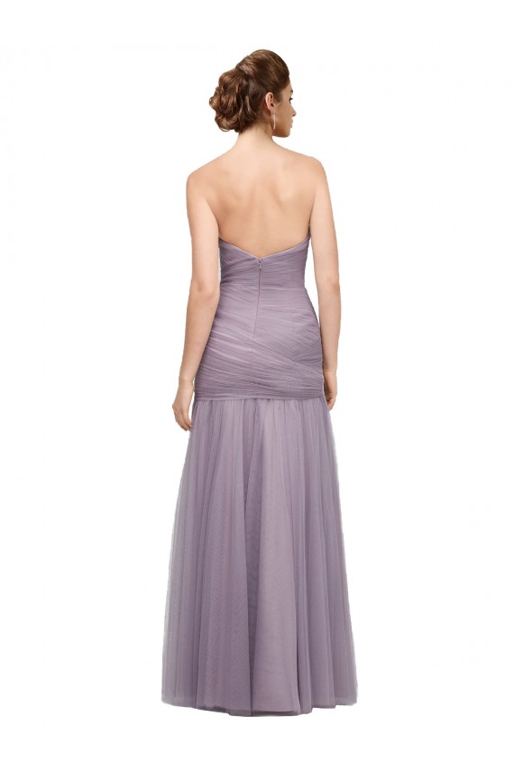 Sweetheart Long Tulle Heather Sleeveless Bridesmaid Dress Victoria