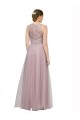 Sweetheart Long Tulle & Lace Light Lilac Sleeveless Bridesmaid Dress Victoria