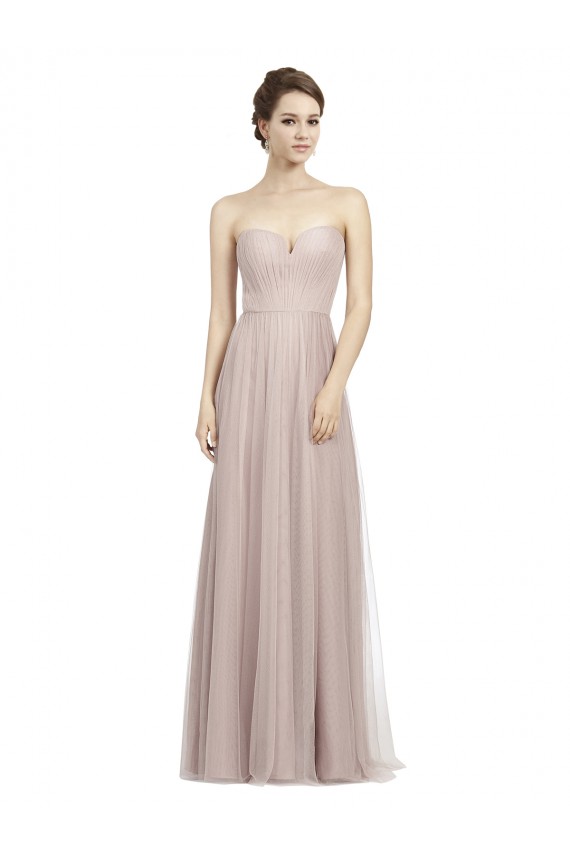 Sweetheart Long Tulle Vintage Rose Sleeveless Formal Dress / Bridesmaid Dress Victoria