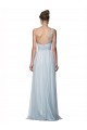 One Shoulder Long Tulle Mist Sleeveless Bridesmaid Dress Victoria
