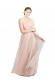 Sweetheart Long Tulle Pink Sleeveless Bridesmaid Dress / Evening Dress Victoria