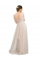 Scoop Neck Long Tulle Pink Sleeveless Semi Formal Evening Dress / Bridesmaid Dress Victoria