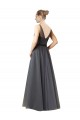 Sweetheart Long Tulle Slate Grey Sleeveless Formal Dress / Bridesmaid Dress Victoria