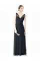 Sweetheart Long Tulle Pewter Sleeveless Formal Dress / Bridesmaid Dress Victoria