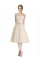 Strapless Cocktail Length Tulle Sleeveless Bridesmaid Dress Victoria