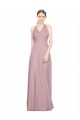 V-Neck Long Tulle Sleeveless Bridesmaid Gown Victoria