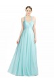Sweetheart Long Tulle Mint Green Sleeveless Bridesmaid Dress Victoria