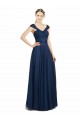 Sweetheart Long Tulle Dark Navy Sleeveless Bridesmaid Dress Victoria