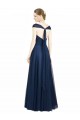 Sweetheart Long Tulle Dark Navy Sleeveless Bridesmaid Dress Victoria