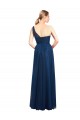 One Shoulder Long Tulle Black Sleeveless Bridesmaid Dress / Evening Dress Victoria
