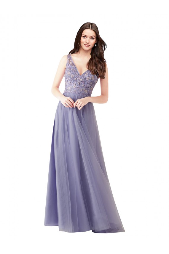 Sweetheart Long Tulle & Lace Sleeveless Formal Dress / Bridesmaid Dress Victoria