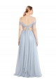 Strapless Long Tulle Light Sky Blue Sleeveless Evening Dress / Bridesmaid Dress Victoria
