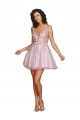V-Neck Short Tulle Sleeveless Bridesmaid Dress Victoria