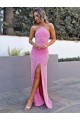 Halter Neck Long Velvet Sequin Sleeveless Prom Dress Victoria