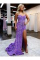 Sweetheart Court Train Velvet Sequin Lavender Sleeveless Homecoming Dress Victoria