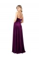 V-Neck Long Stretch Velvet Grape Sleeveless Formal Evening Gown / Prom Dress / Bridesmaid Dress Victoria